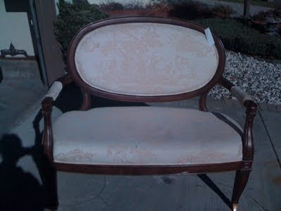 The Purple Settee: Before and After