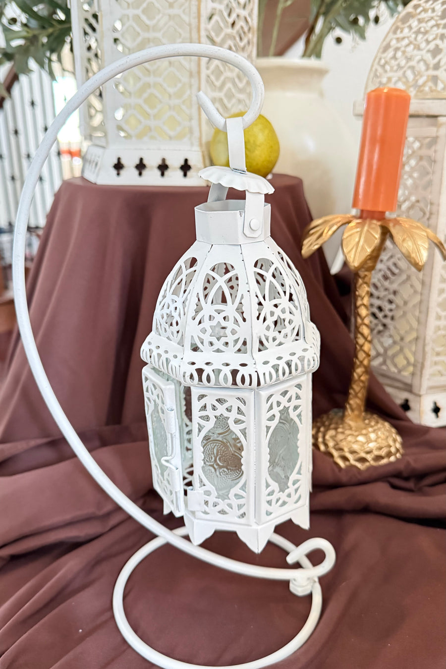 Fez Lantern With Stand (Set of 2)