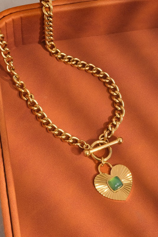 Green Heart Necklace