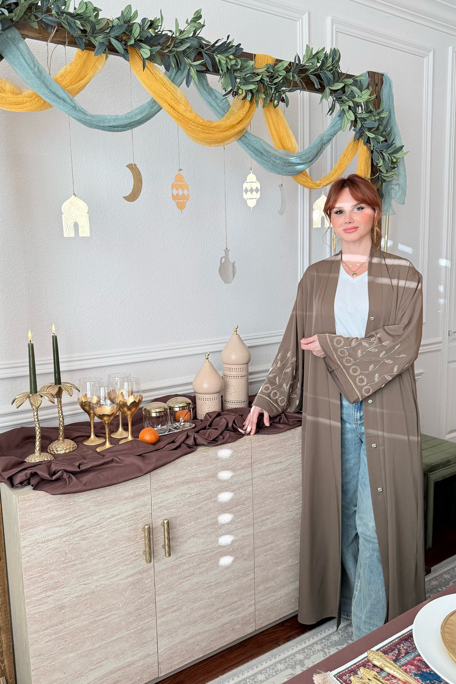 Al Sham Abaya  (Brown)