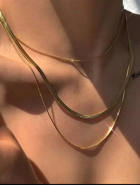 Layered Necklace ( Gold Plated )