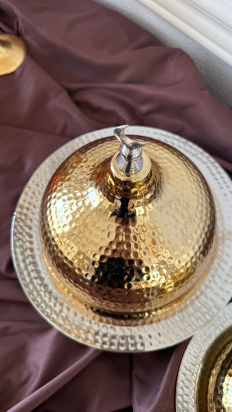 طبق القبة الخلصة (ذهبي)