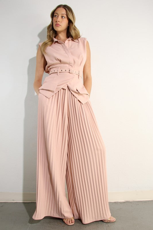 Nazha Pants Set (Pink)