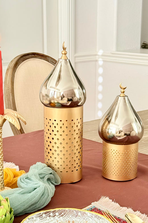 Souk Minaret Candle Holder (Set of 2)