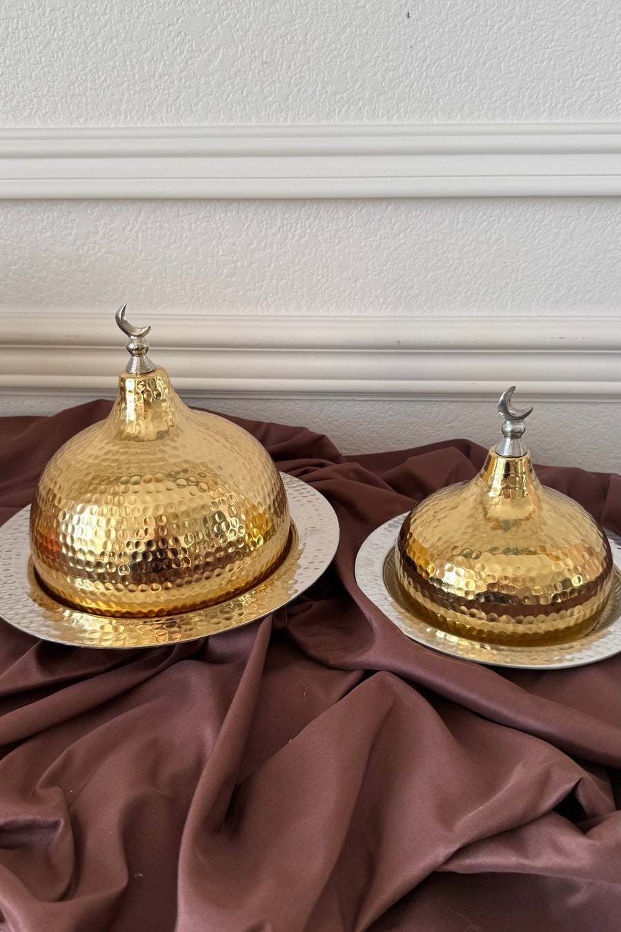 طبق القبة الخلصة (ذهبي)
