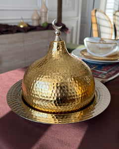 طبق القبة الخلصة (ذهبي)