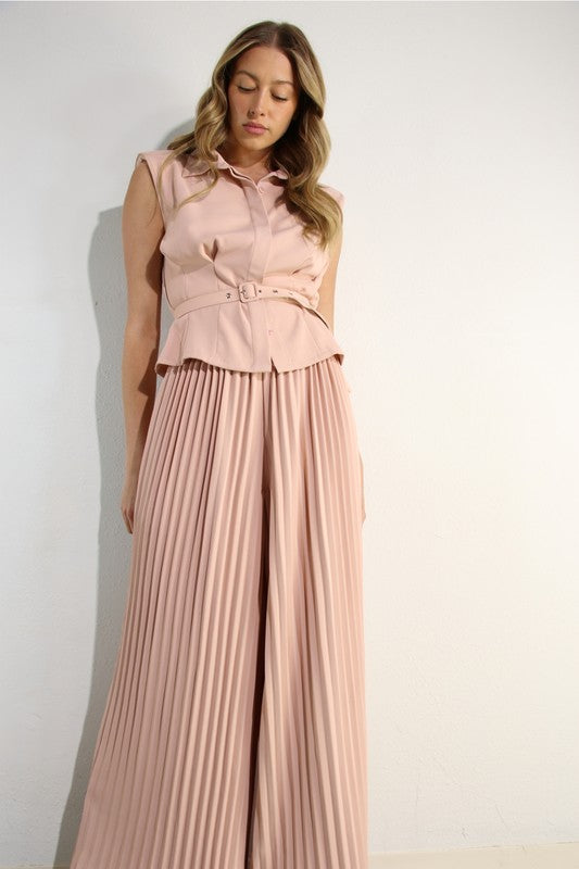 Nazha Pants Set (Pink)