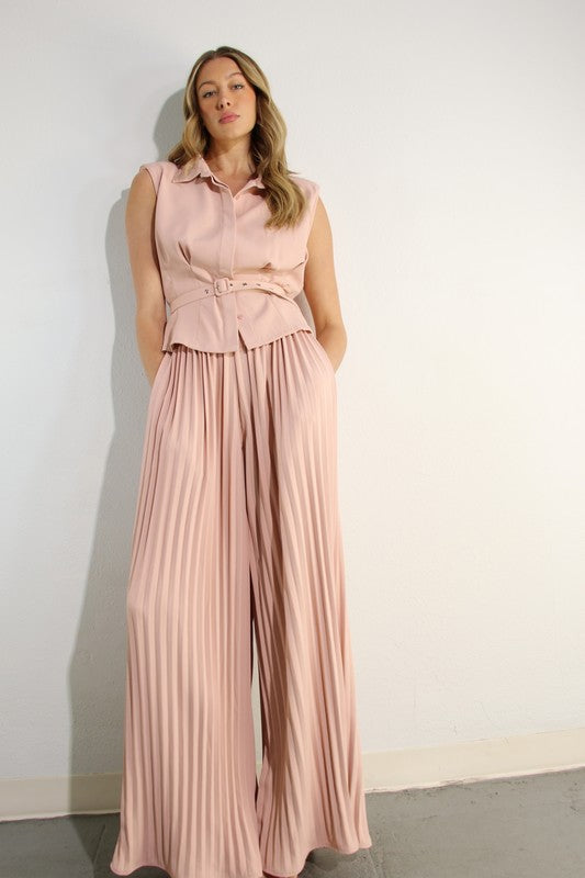 Nazha Pants Set (Pink)