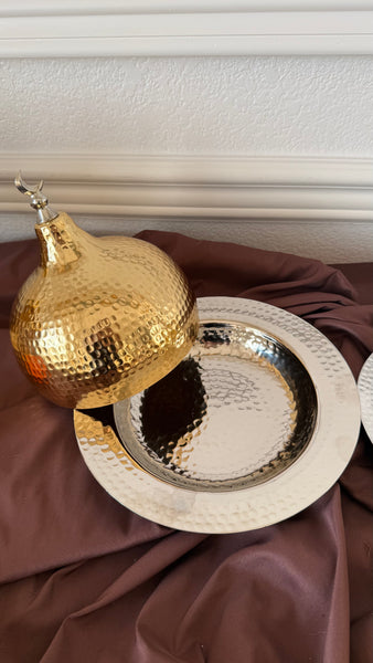 طبق القبة الخلصة (ذهبي)