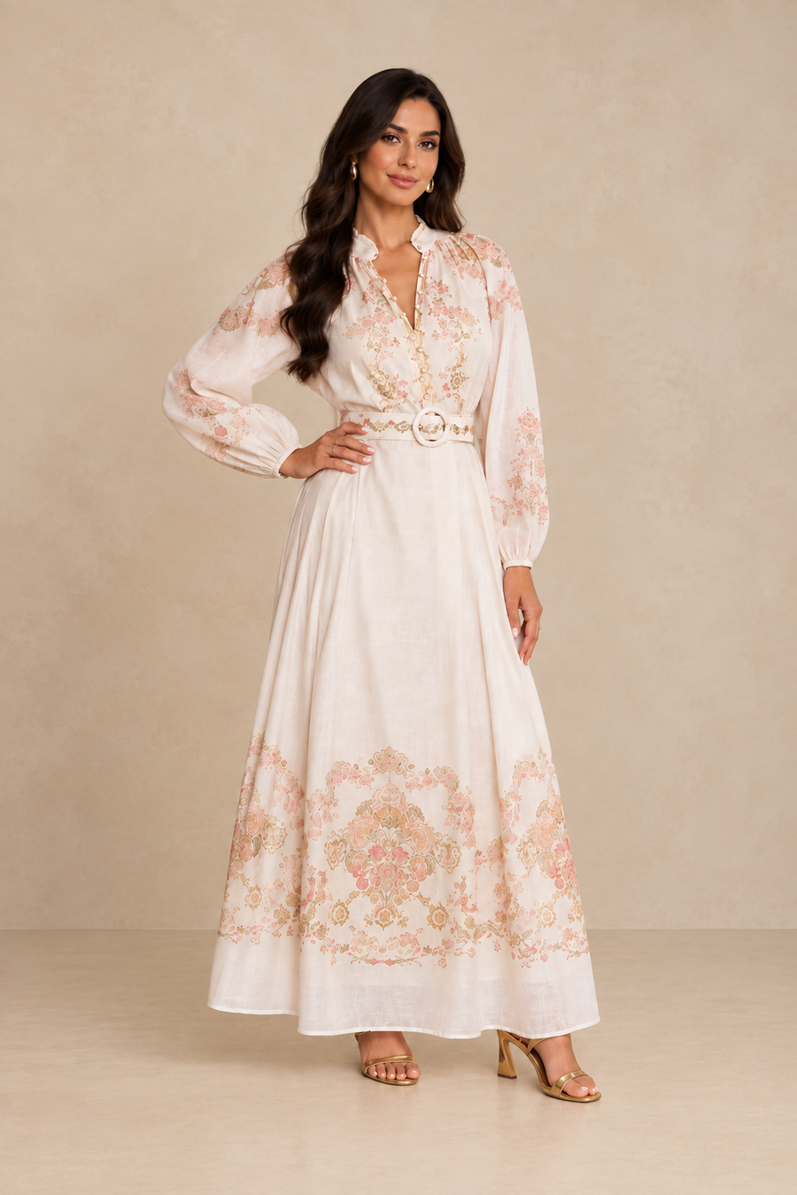 Roaa Skirt Set (Ivory)