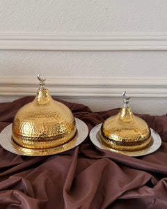 طبق القبة الخلصة (ذهبي)