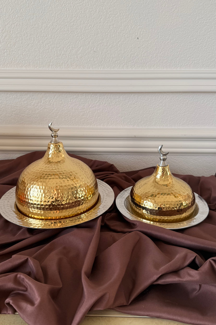 طبق القبة الخلصة (ذهبي)