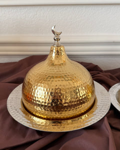 طبق القبة الخلصة (ذهبي)