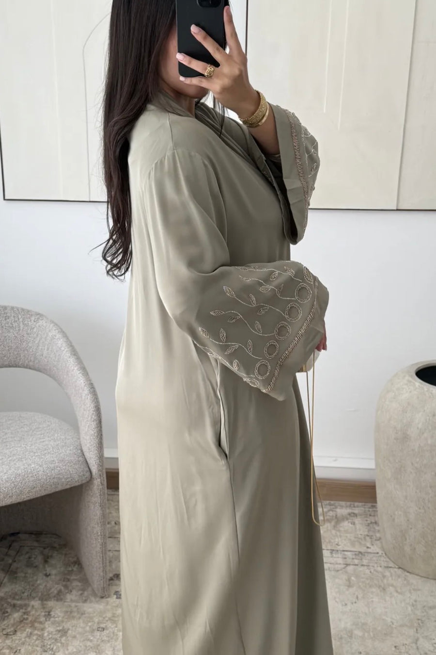 Al Sham Abaya  (Olive)