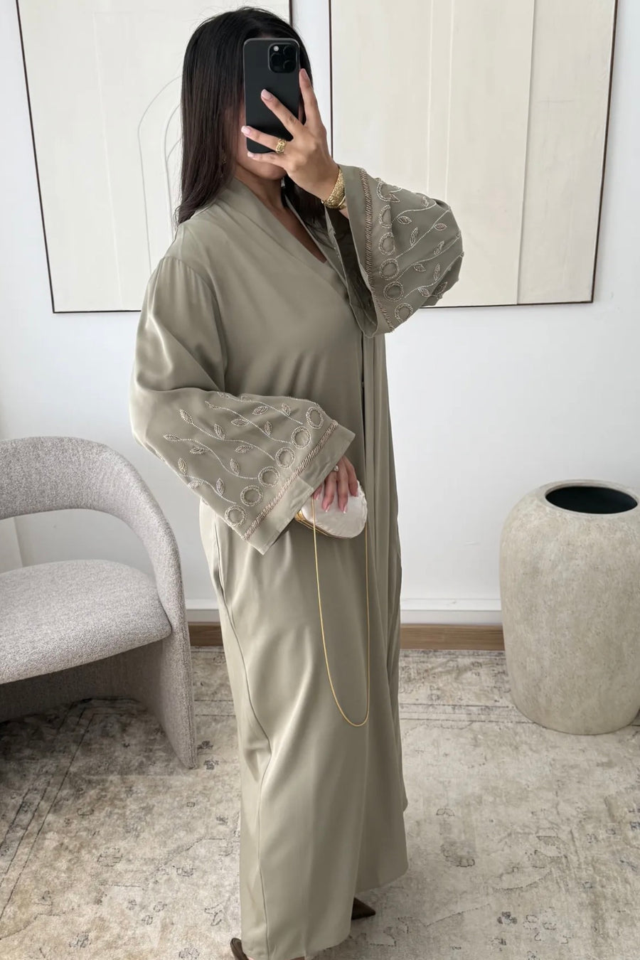 Al Sham Abaya  (Olive)