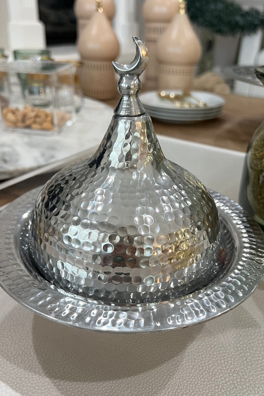 طبق القبة الخلصة (فضي)