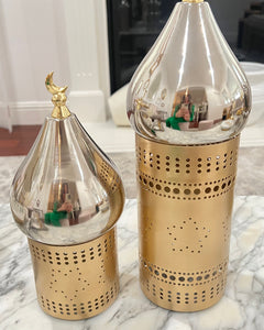 Bissan Silver Minaret Candle Holder (Set of 2)