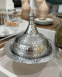 طبق القبة الخلصة (فضي)