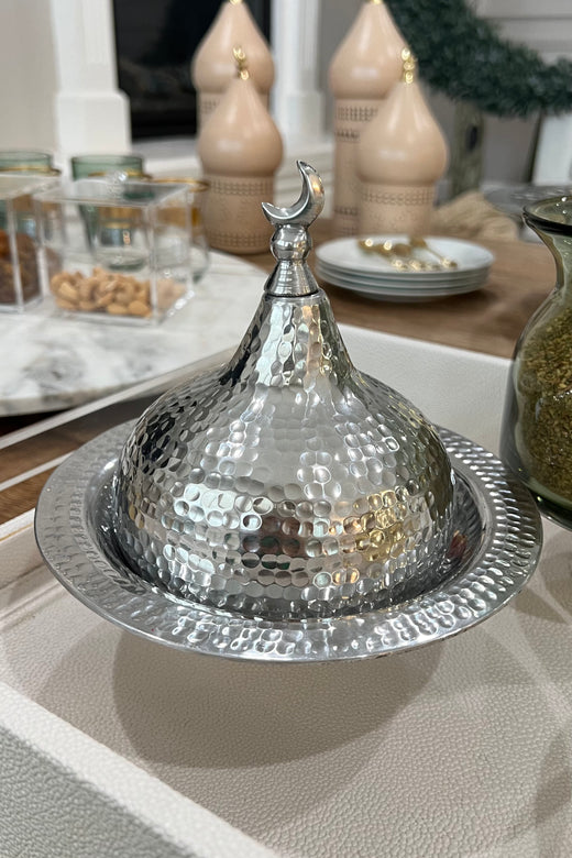طبق القبة الخلصة (فضي)