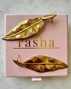 Leaf Earrings ( Gold Plated)