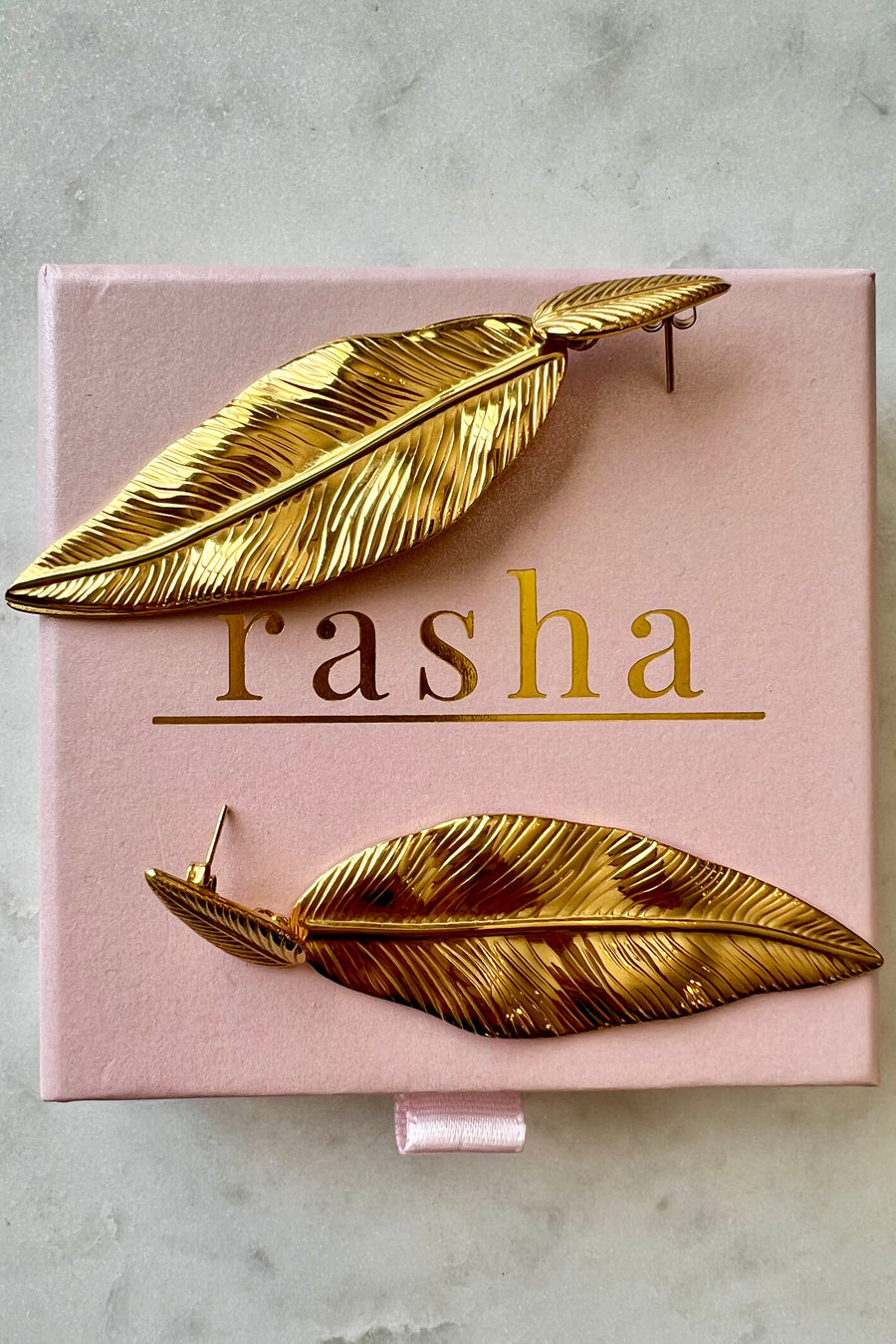 Leaf Earrings ( Gold Plated)