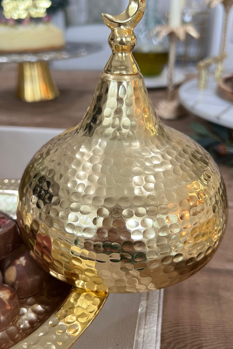 طبق القبة الخلصة (ذهبي)