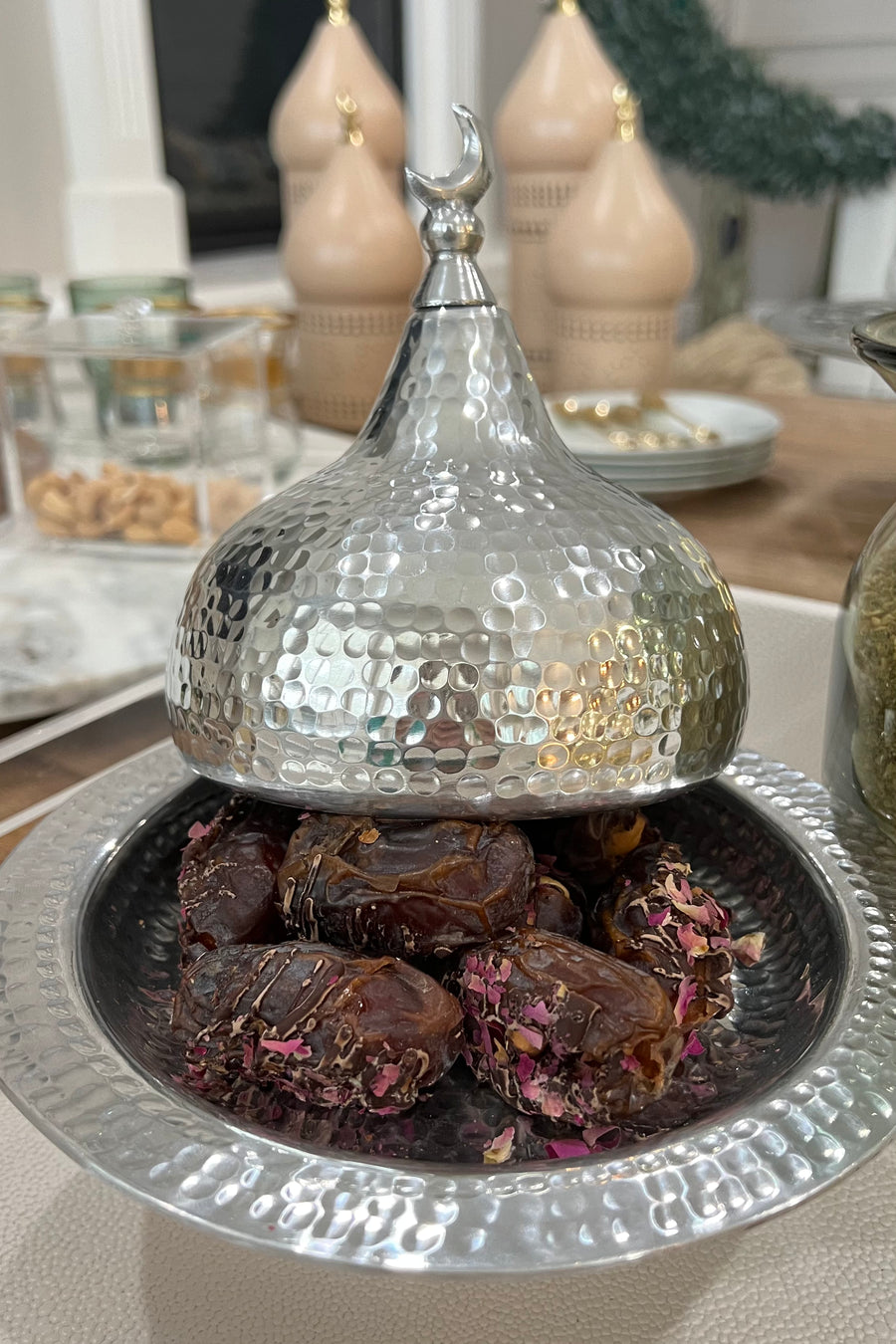 طبق القبة الخلصة (فضي)