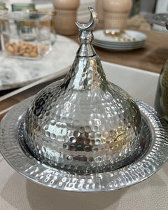 طبق القبة الخلصة (فضي)