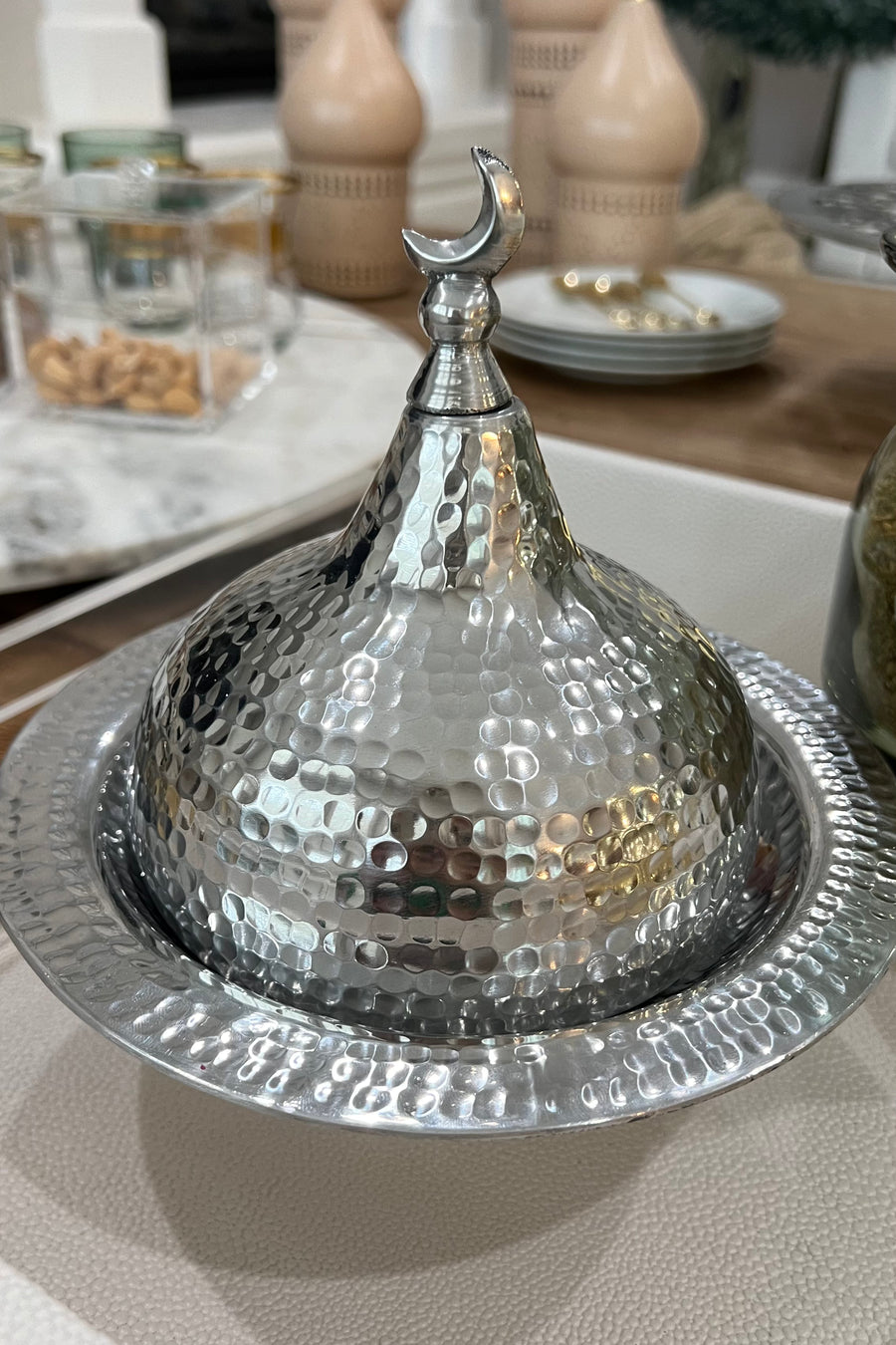 طبق القبة الخلصة (فضي)