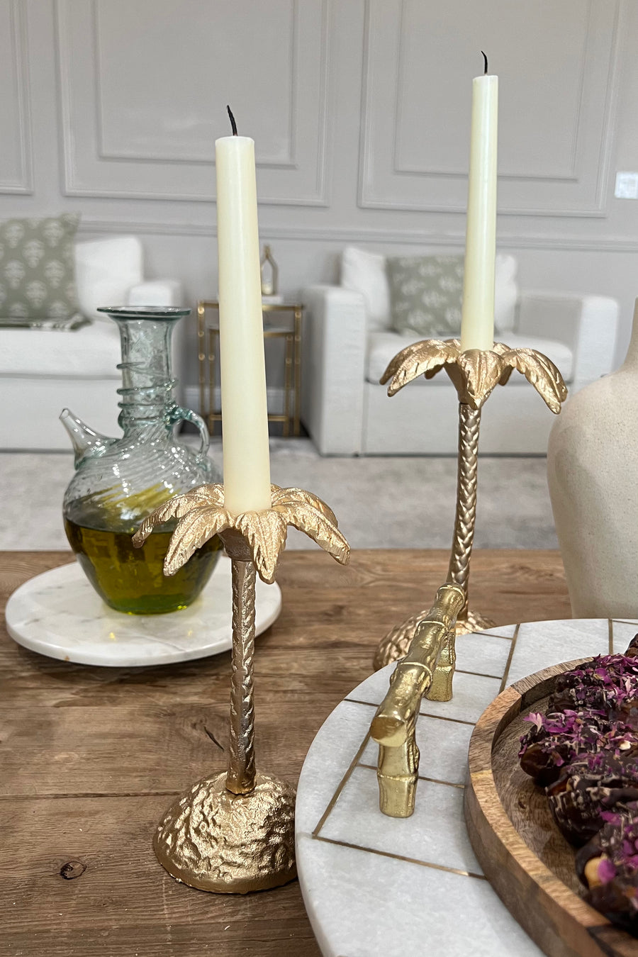 Jimzu Plam Candle Holder Set of 2