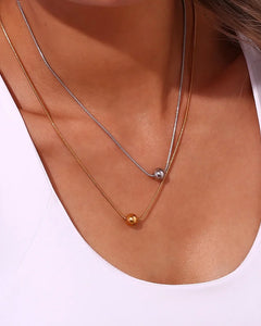 2 in 1 Necklace ( Gold Plated )