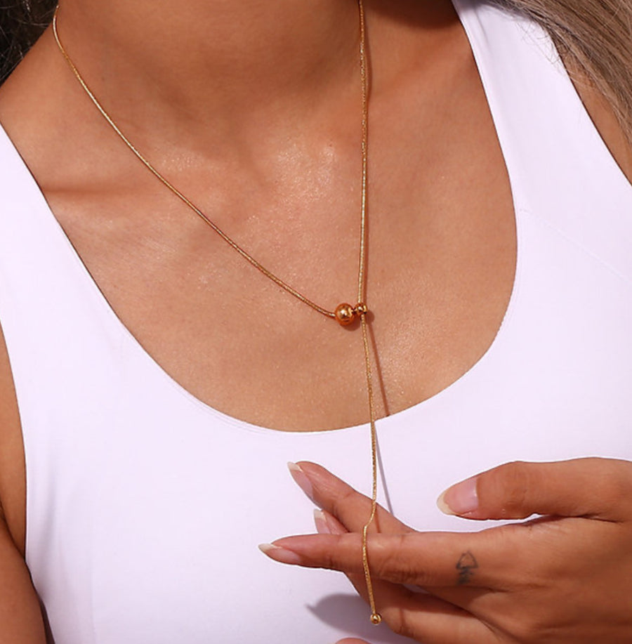 2 in 1 Necklace ( Gold Plated )
