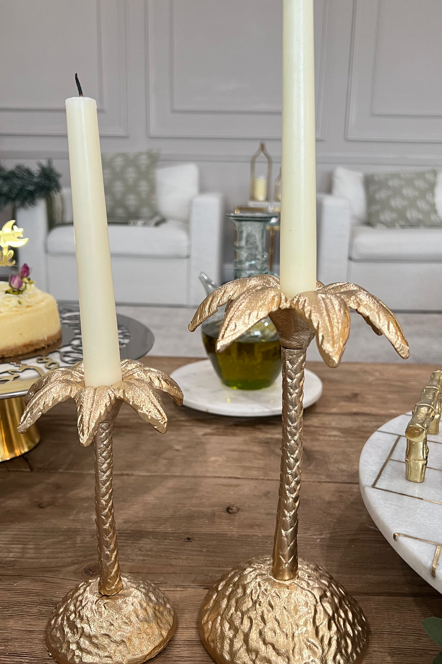 Jimzu Plam Candle Holder Set of 2