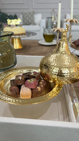 طبق القبة الخلصة (ذهبي)