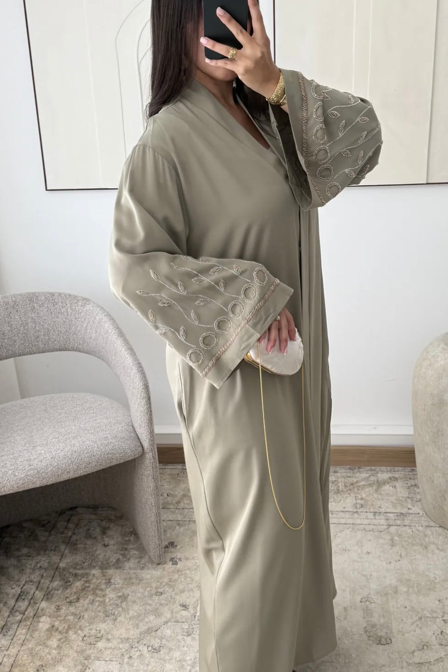 Al Sham Abaya  (Olive)