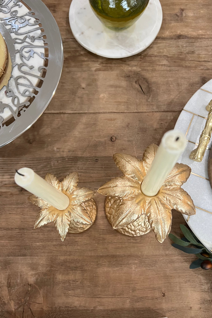 Jimzu Plam Candle Holder Set of 2