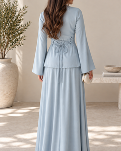 Rahaf Skirt Set (Blue)