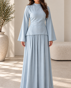 Rahaf Skirt Set (Blue)