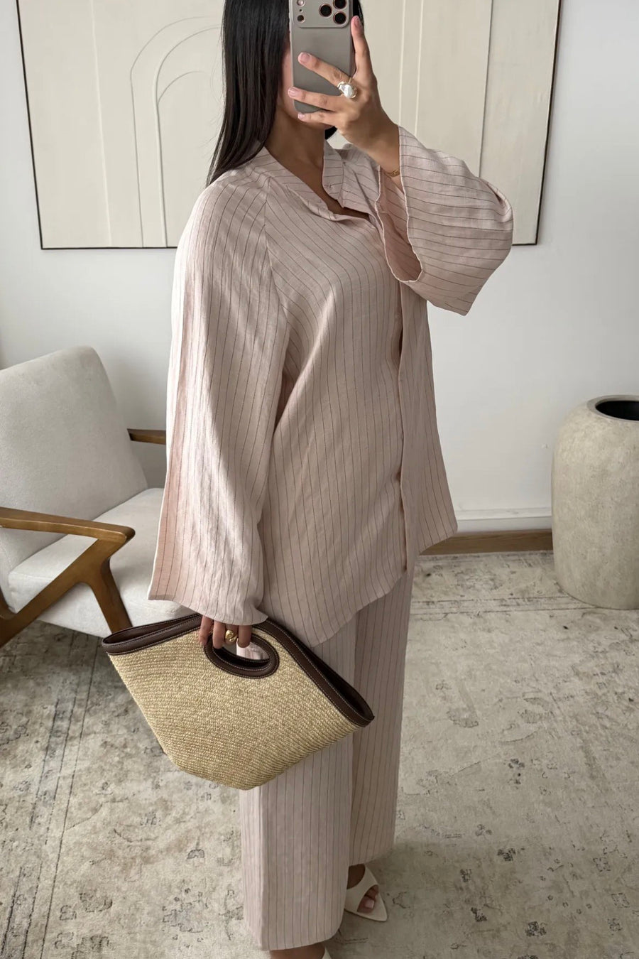 Esraa Pants Set (Pink)