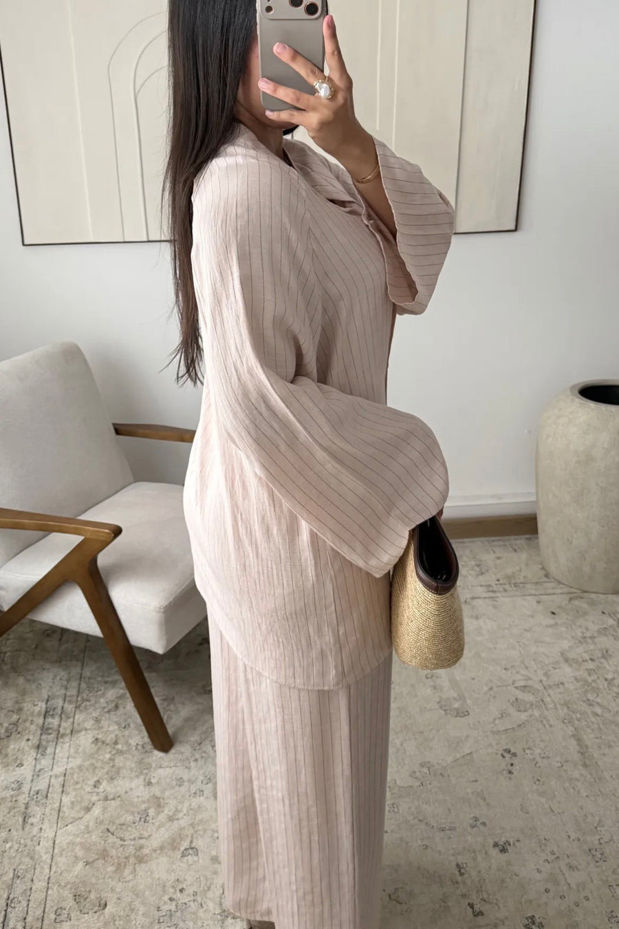 Esraa Pants Set (Pink)