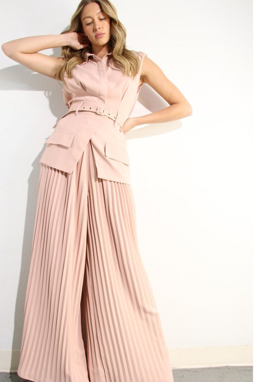Nazha Pants Set (Pink)