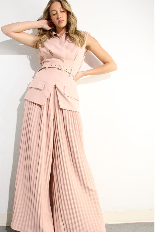 Nazha Pants Set (Pink)