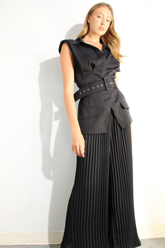 Nazha Pants Set (Black)