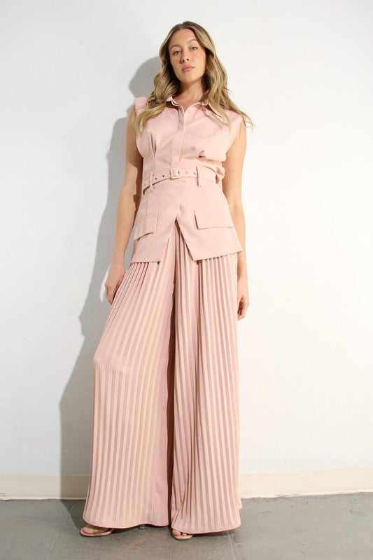 Nazha Pants Set (Pink)