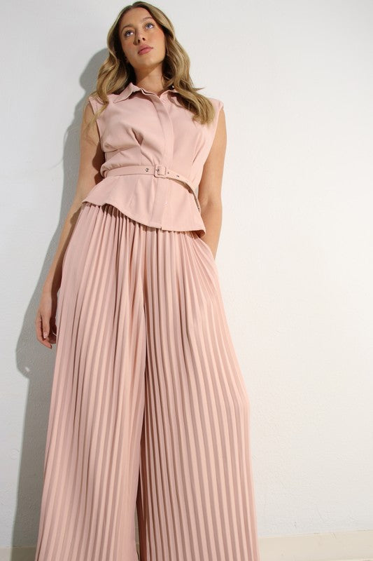 Nazha Pants Set (Pink)
