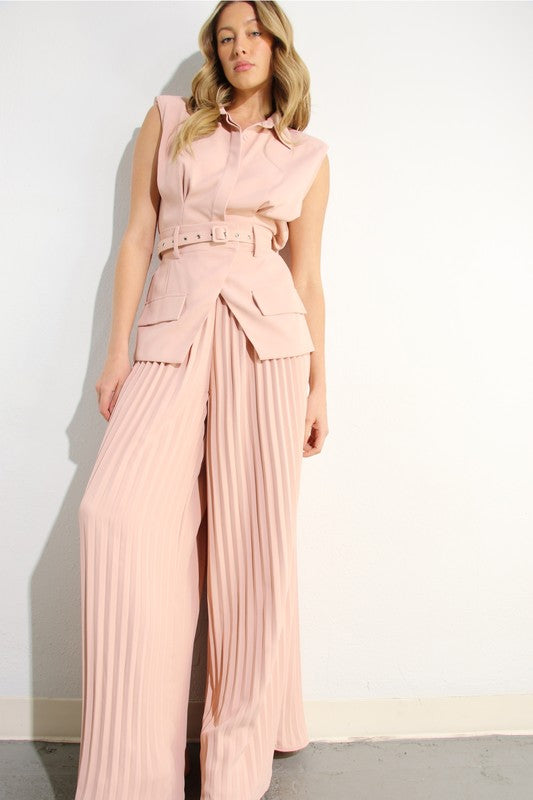 Nazha Pants Set (Pink)