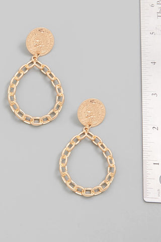 Oval Chain Earrings