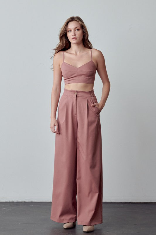 Dima Pants Set (Dusty Pink)