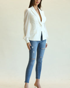 Dunia Blazer (White)