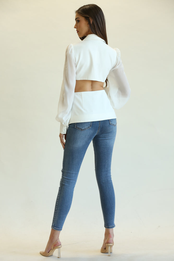 Dunia Blazer (White)